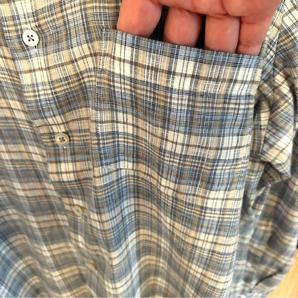 Calder Carmel Linen Limited Edition Button Down Shirt. Size Large. - Picture 3 of 14